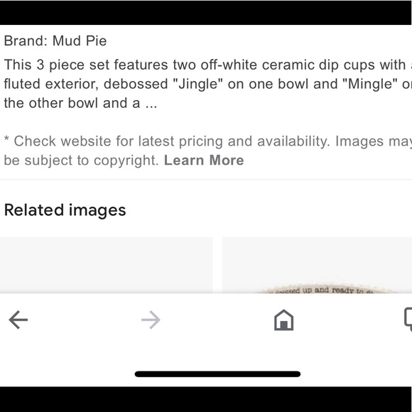 MUD PIE~3 PIECE DIP CUPS & EMBOSSED SPREADER - Picture 3 of 8